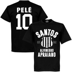 Σάντος μπλουζάκι Est.1912 PELE, μαύρο