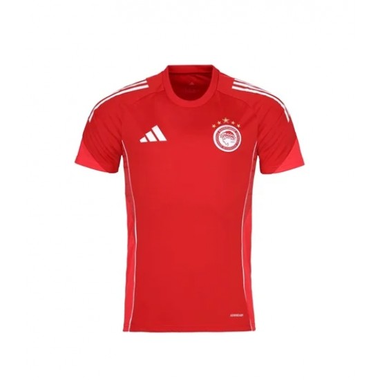 Ολυμπιακός 2025/26 ανδρικό tshirt προπόνησης Adidas,κόκκινο