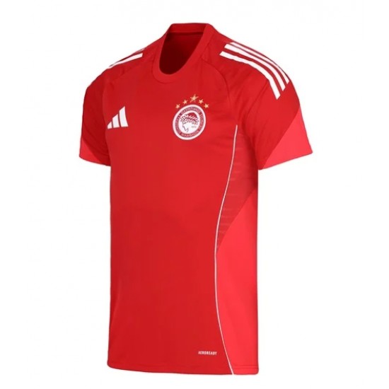 Ολυμπιακός 2025/26 ανδρικό tshirt προπόνησης Adidas,κόκκινο