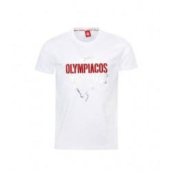Ολυμπιακός μπλουζάκι logo ''Olympiacos'', άσπρο