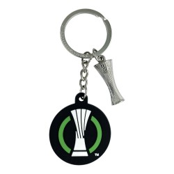 Keyring Trophy UEFA Europa Conference League with 2D Trophy Tag