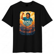 Νάπολι "Campioni 2025' μπλουζάκι, μαύρο