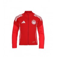 Ολυμπιακός 2025/26 παιδική ζακέτα προπόνησης adidas, κόκκινη
