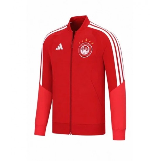 Ολυμπιακός 2026/27 ζακέτα παρουσίασης Adidas κέντημα ,κόκκινη