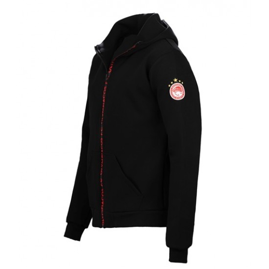 Ολυμπιακός ζακέτα Tech, Μαύρη